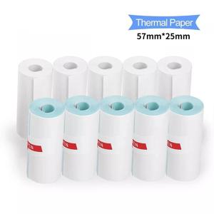 어린이 흰색 카메라 즉석 인쇄, 어린이 카메라 인쇄 용지 교체 액세서리 부품, 5 롤, 10 롤, 20 롤, 57x25mm