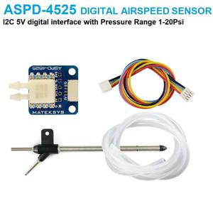 MATEK ASPD-4525 디지털 에어스피드 센서 4~6V DC F405-WING F411-WING F722-Wing 비행 컨트롤러용 RC FPV 레이싱 드론 모델