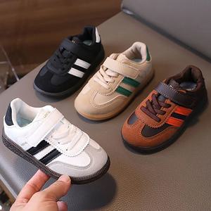 어린이를위한 PU 가죽 스포츠 신발 부드러운 밑창 방수 소녀 운동화 인체 공학적 미끄럼 방지 유아 신발 어린이를위한