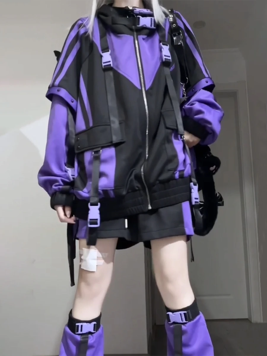 남녀공용 오버사이즈 재킷 트렌치 코트, 단색 일본 패션, 빈티지 캐주얼, 하이 스트리트 후드, 기능성 바람, 가을