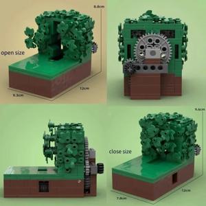 MOC 빌딩 블록 홈버 백킹 인 더 부시 기술 벽돌 생일 크리스마스 휴일 DIY 선물 성인 장난감