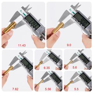 6 블레이드 일반 짧은 나선형 드릴 비트 경질 합금 텅스텐 강철 드릴 비트 5.5/5.56/5.6/6.35/7.62/9mm 견고하고 내구성이 뛰어난 라이플링