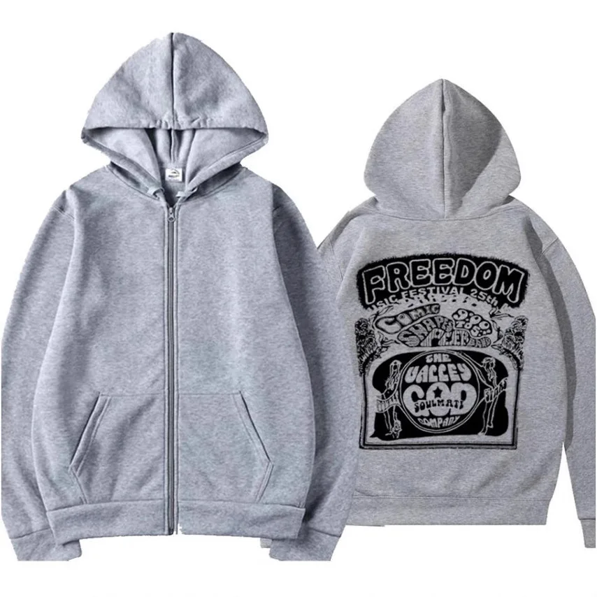 패션 스트리트웨어 Y2K 남녀공용 지퍼 후드티 크라이 오브 피어 사이먼의 후드 재킷 힙합 남성 캐주얼 후드 스웨트셔츠