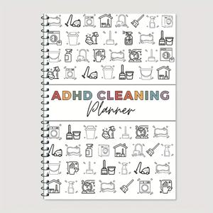 청소 계획 일정 ADHD 청소 플래너 청소 일정 및 체크리스트 정리함 집안일 차트 노트