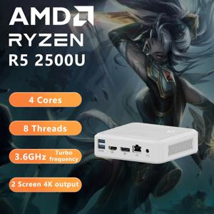 젠머신 AMD Li2000 2500U 2700U 3550H 3750H 미니 PC 윈도우 11 DDR4 3200Mhz M..2 2280 NVME 와이파이5 블루투스 4.2 게이밍 PC