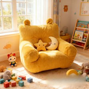 미니 키즈 소파 귀여운 미니멀리스트 아기 빈백 의자 505045CM 충전재 포함 거실 독서 의자