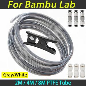 초매끄러운 PTFE 튜브 1.75mm 필라멘트용 커터 포함, 압출기용 2.5mm IDx4mm OD 길이 튜브, Bambu Lab A1/P1P/P1S/X1C용