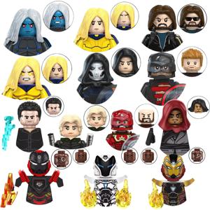 블라인드 박스 미니 블록 TP1045 피규어 빅 고블린 스파이더맨 아이언맨 베놈 캡틴 호크 데드풀 아머 크리스마스 선물 장난감