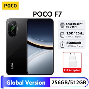 POCO F7 5G 스마트폰 글로벌 버전 스냅드래곤 8s 4세대 NFC 256/512GB 6.83인치 120Hz AMOLED 디스플레이 6500mAh 배터리 90W 충전