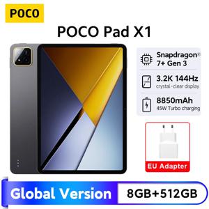 POCO Pad X1 글로벌 버전 태블릿 스냅드래곤 7+ Gen 3 11.2인치 3.2K 144Hz 디스플레이 8850mAh 45W 터보 충전 13MP 메인 카메라