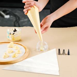 50pcs 캔디 가방 셀로판 팝콘 가방 콘 쿠키 보관 가방 골드 트위스트 넥타이 웨딩 생일 파티 호의