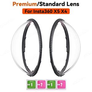 인스타 360 X5 X4 플라스틱/유리 표준 렌즈 가드 프리미엄 렌즈 가드 보호 커버 (인스타360 X5 X4 액세서리용)