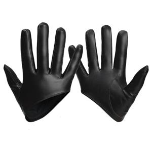 KayCrwone 여성을위한 섹시한 가죽 장갑 하프 팜 PU 가죽 장갑 새로운 디자인 댄스 파티 쇼 의상 장갑 블랙 장갑