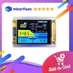 NerdMiner V2 2.8인치 350kh/s BTC 솔로 로터리 네드 마이너 암호화 비트코인 ​​마이너 솔로 마이닝 머신