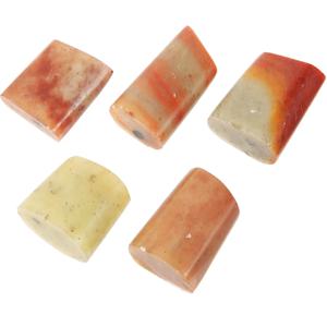 5개의 씰 스톤 블랭크 스탬프, 아트 DIY 이름 스크랩북 페인팅 교사용 중국어 조각 공예 선물