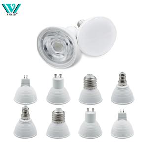 1-10PCS LED 스포트라이트 전구 E27 E14 MR16 GU10 AC220V 6W 24/120도 빔 각도 높은 루멘 실내 LED 에너지 절약 조명 전구