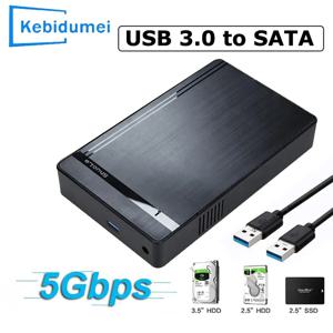 3.5인치 HDD 케이스 SATA-USB 3.0 어댑터 5Gbps 외장형 하드 드라이브 디스크 PC용 2.5