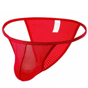 단색 심플 남성 U 볼록 가방 메쉬 속옷 로우 웨이스트 하이 포크 하프 힙 랩 편안한 작은 삼각형 CMF038