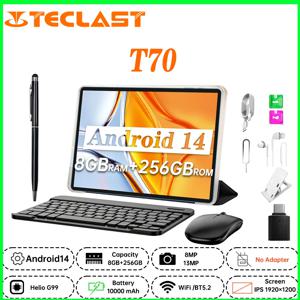 새로운 태블릿 테클라스트 T70 14인치 FHD IPS 디스플레이 8GB 램 128GB 롬 안드로이드 14 WIFI5G 10000mAh 13MP+8MP 4G 듀얼심