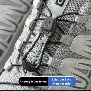 퀵레이스 키트 / 신발끈 교체 액세서리 / 묶을 필요 없는 둥근 테니스 신발끈 고품질 러닝 스니커즈 신발끈