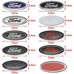 자동차 스타일링 로고 스티어링 휠 센터 배지 로고 스티커 인테리어 액세서리 포드 포커스 3 MK2 피에스타 MK7 몬데오 MK4 퓨전용