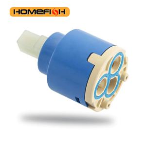 세라믹 디스크 카트리지 믹서 수도꼭지 온도조절 카트리지 수도꼭지 디스크 밸브 PP 플라스틱 세라믹 카트리지 믹서용 35/40mm