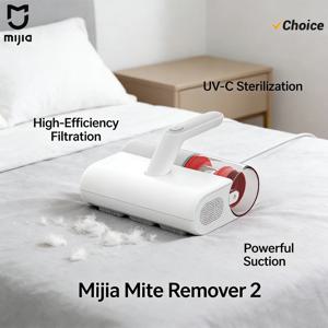 새로운 오리지널 미지아 진드기 제거기 2 가정용 침대 이불 UV 살균 소독 진공 청소기 12kPa 사이클론 흡입