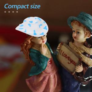 10Pcs 미니 카우보이 모자 귀여운 서양 미니어처 모자 파티 장식 컵케익 토퍼 와인 병 커버 헤어 클립