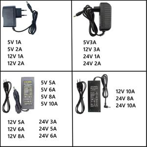 AC 220V ~ 5V 12V 24V 전원 공급 장치 어댑터 1A 2A 3A 5A 6A 8A 10A 충전기 범용 스위칭 전원 공급 장치 어댑터 5 12 24 V 볼트