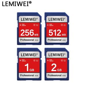 LEMIWEI 고속 SD 카드, 전문 카메라 카드 100%, 실제 용량 C10 U1 SD 메모리 카드, 256MB, 512MB, 1GB, 2GB