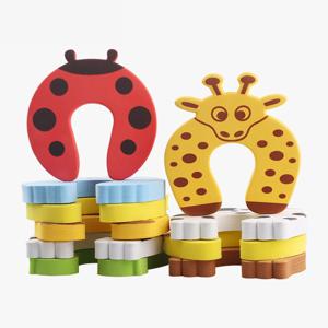 5PCS 아기 보안 보호 도어 스톱퍼 가구 보호 카드 동물 손가락 보호기 베이비 케어 안전 키즈 잠금 장치