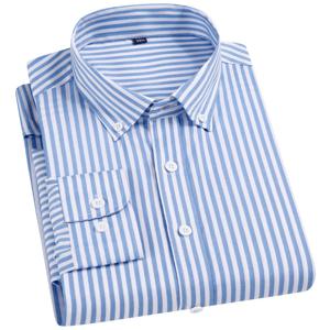 남성용 스트레치 긴팔 셔츠, 스트라이프 한국 슬림 셔츠, 비즈니스 캐주얼 다리미 편안한 남성 의류, 2024 용수철 신제품