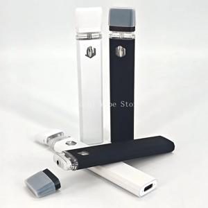 50pcs 충전식 280mAh Vape 펜 세라믹 코일 빈 장치 1.0ml E 담배 기화기 (두꺼운 오일 용 C 형 충전 포트 포함)
