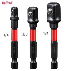 라포드 3피스 임팩트 소켓 어댑터 세트, 1/4인치, 3/8인치 및 1/2인치 드라이브, 전동 드릴을 고토크 임팩트 렌치로 변환