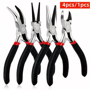 4개/1개 다기능 보석 플라이어 수동 뾰족코 플라이어 사선 플라이어 미니 뾰족코 플라이어, 보석 제작용