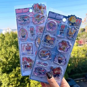 핫 뉴 주디 3D 워터 쉐이크 스티커, 학생 보상용, DIY 폰 케이스, 스크랩북, 흐르는 모래 장식 스티커 선물