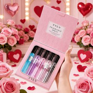 여성용 고급스러운 오래 지속되는 향수 세트 컬렉션, 플로럴 프루티 바닐라 달콤한 향, 발렌타인데이 선물