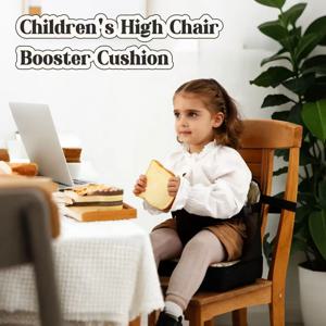1개, 어린이용 하이체어 부스터 시트, 안전 버클이 있는 유아용 부스터 시트, 보관을 위해 조절 및 접이식으로 가능, 이동 중인 아이들을 위한 편리한 아이템