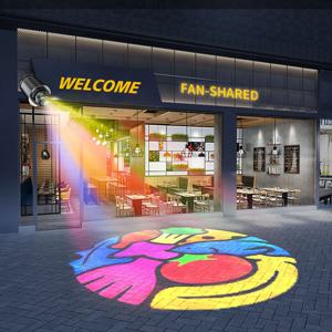 맞춤형 이미지 LED 고보 프로젝터(회전식)-쇼핑몰 및 상업 매장용 옥외 광고 조명