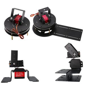 2 Dof 메탈 기어 짐벌 브래킷 로봇 팔 DIY 스마트 액세서리 서보 MG996 프로그래밍 가능 DIY 키트 (아두이노 로봇 팔 교육용)