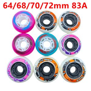 어린이용 인라인 스케이트 휠 롤러 휠 64mm 68mm 70mm 72mm 83A 8개/세트
