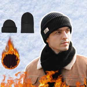 니트 모자 겨울 면화 두꺼운 콜드 모자 야외 사이클링 따뜻한 모자 모자 마스크 2 in 1 풀 페이스 보호 모자 귀마개 모자