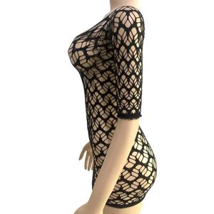 여성 수영 커버 업 수영복 커버 섹시 할로우 아웃 비치 커버 업 드레스 여성용 슬림 피트 V 넥 백리스 비키니 미니 드레스