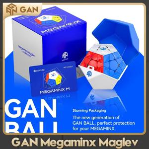 GAN Megaminx 새로운 UV 매트 메가 Maglev 160 원래 고품질 속도 매직 큐브 정십이면체 자석 속도 퍼즐 선물 ​​장난감