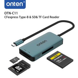 ONTEN 기존 OTN-C11 유형 C CFexpress Type-B 및 Macbook 용 SD 및 TF 카드 리더기 Samsung Huawei XiaoMi