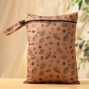 Elinfant 재활용 직물 방수 보관 가방, 대형 26X36cm 야외 습식 건식 가방, 휴대용 기저귀 가방