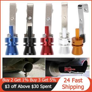 범용 자동차 터보 사운드 휘슬 머플러 배기 파이프 시뮬레이터 휘슬러, 차량용 고품질 크기 M 5 가지 색상 선택 가능