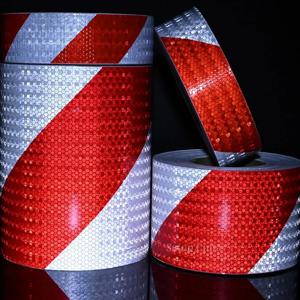 1 롤 반짝이는 반사 안전 경고 테이프 자동차용 자체 접착 능직 인쇄 반사 테이프