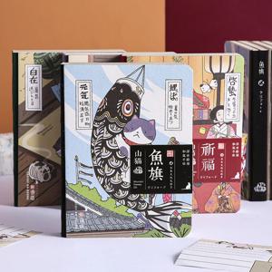 크리 에이 티브 일본 귀여운 고양이 노트 플래너 의제 일기 하드 커버 주간 월간 계획 서류 저널 메모 선물 문구