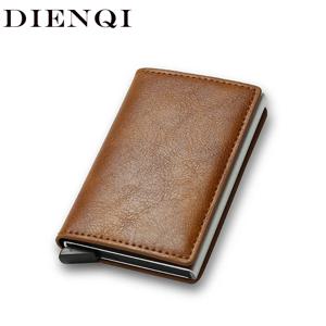 안티 도둑 Rfid 신용 카드 소지자 스마트 미니멀리스트 지갑 남성 여성 슬림 은행 카드 소지자 케이스 돈 가방 현금 신용 카드 지갑